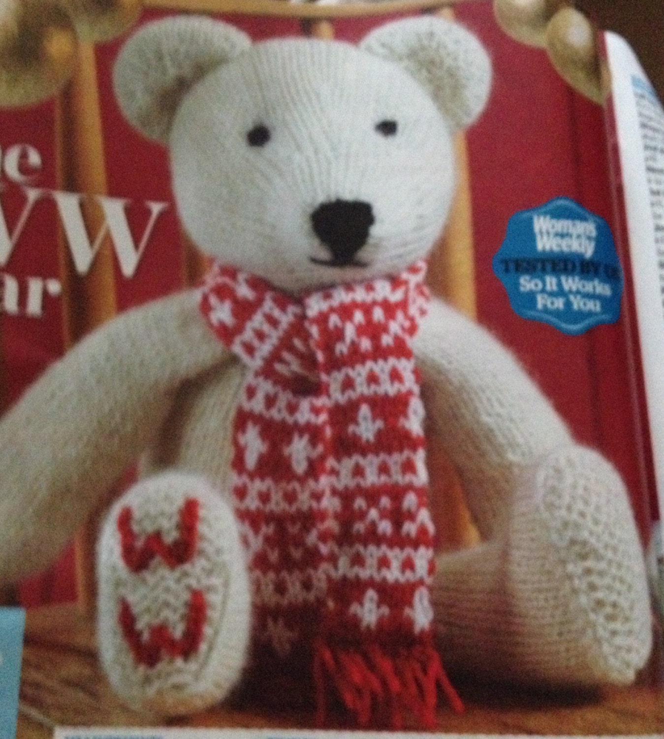 Knitted Bear & Winter Scarf Knitting Pattern Etsy UK