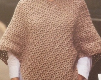 Dames Gehaakte Poncho Patroon