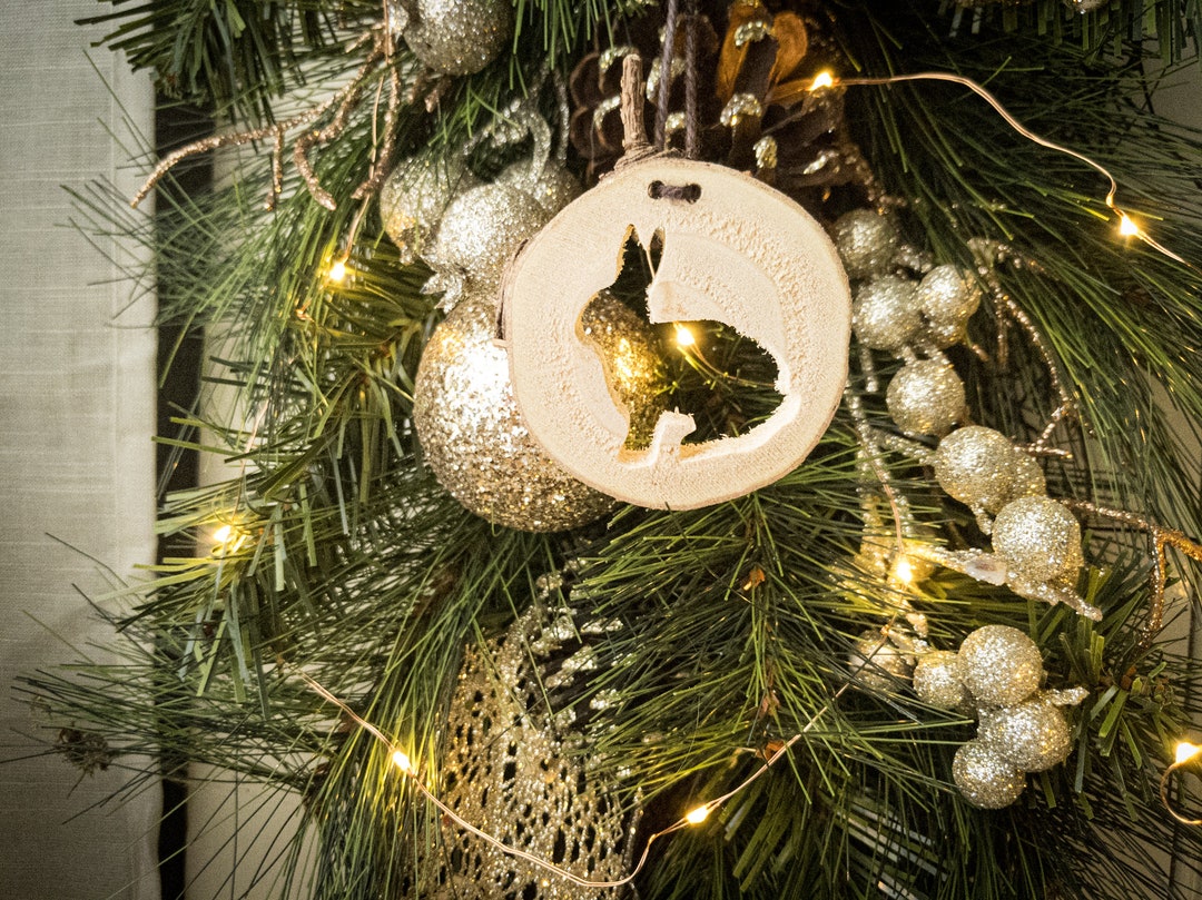 Range Rabbit Ornament Rabbit Ornament, Handmade Wooden Ornament, Rustic Holiday Decor, Bunny ...