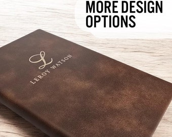 Diario para hombre, regalo personalizado para reconocimiento profesional, regalo para abuelo, regalo de jubilación, grabado clásico, regalo útil para cumpleaños.