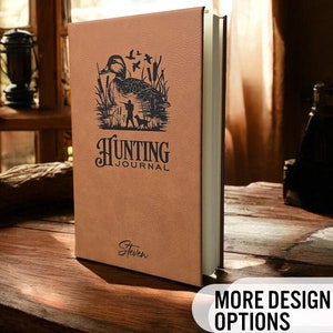Personalized Duck Hunting Journal, Engraved Leatherette Journal for Hunting Notes, Journal For Hunters, Personalized Gift for Duck Hunters