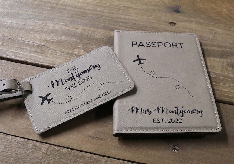 Personalized Travel Luggage Tag Wedding Luggage Tag Couples Etsy