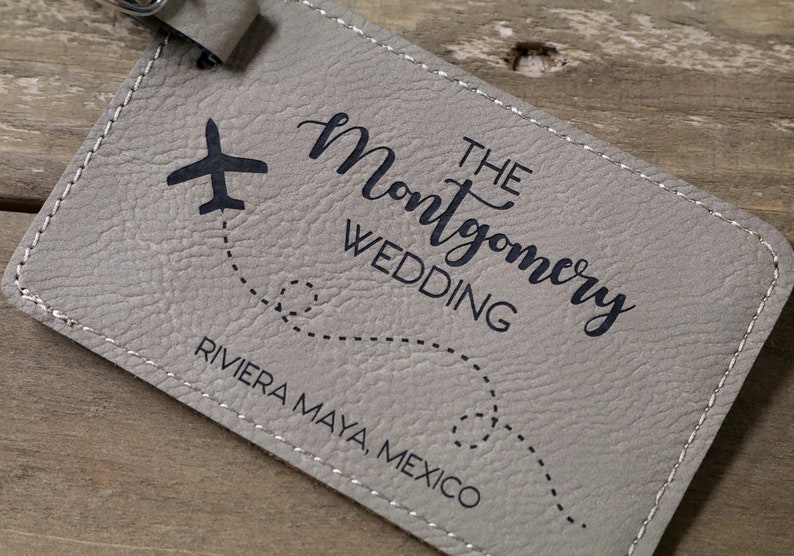 Personalized Travel Luggage Tag Wedding Luggage Tag Couples Etsy