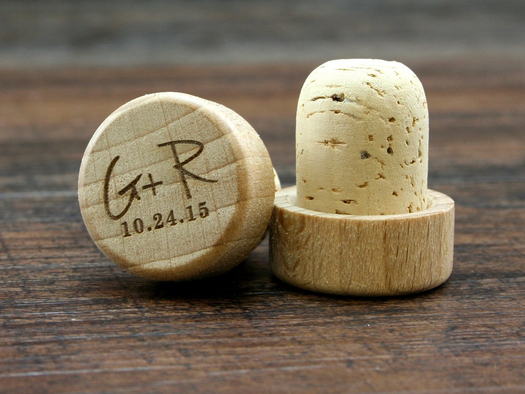 Bulk Personalized Wine Stoppers Engraved Wood Corks Wine Etsy