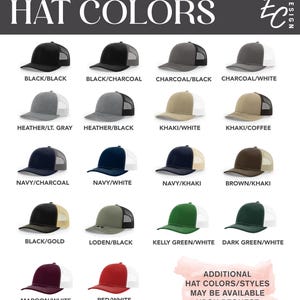 Chapeau papa avec drapeau américain, chapeaux drapeau américain personnalisés, chapeau de camionneur avec monogramme, chapeau Richardson 112 patch en cuir snapback, chapeau de fête des pères image 6