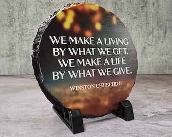 Placa de pizarra personalizable para oficina en casa, regalo para rincón de lectura, estantería, decoración para escritorio, regalo para profesores, letrero de motivación personal para la oficina.