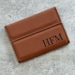 Personalized Business Card Holder, Monogrammed Business Card Holder, Customized Business Card Holder, Custom office supplies, Leatherette 