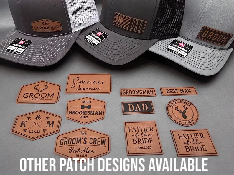 Chapeau papa avec drapeau américain, chapeaux drapeau américain personnalisés, chapeau de camionneur avec monogramme, chapeau Richardson 112 patch en cuir snapback, chapeau de fête des pères image 7
