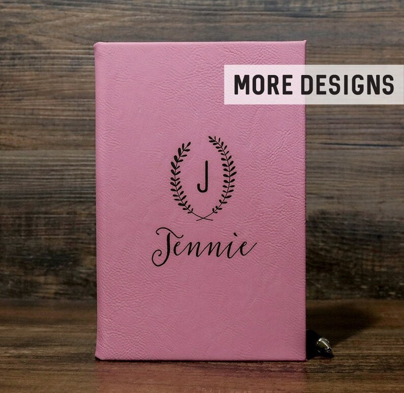 Personalized Diary Notebook, Monogrammed Journal, Engraved Journal, Lined Journal, Personalized Notebook, Customized Leather Journal Gift image 1