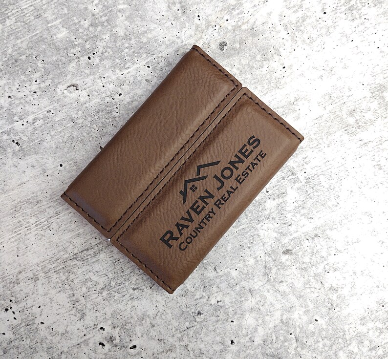 Personalized Business Card Holder for Men Custom Business Etsy