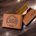 Personalized Business Card Holder with Logo, Custom Logo Business Card Case, Business Gift for Employee, Leatherette Business Card Case