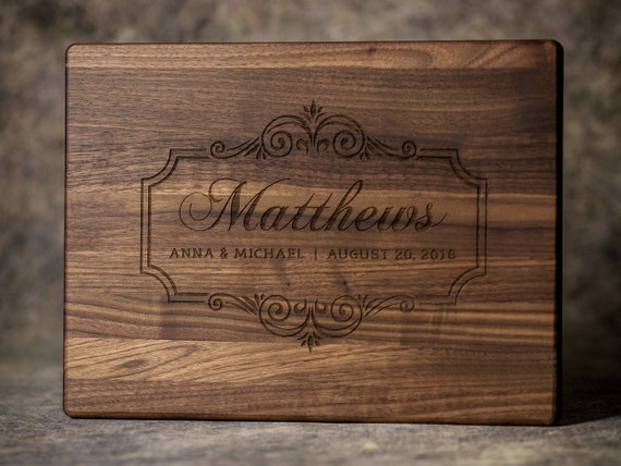 Items similar to Personalized Cutting Board, Personalized Wood Cutting ...
