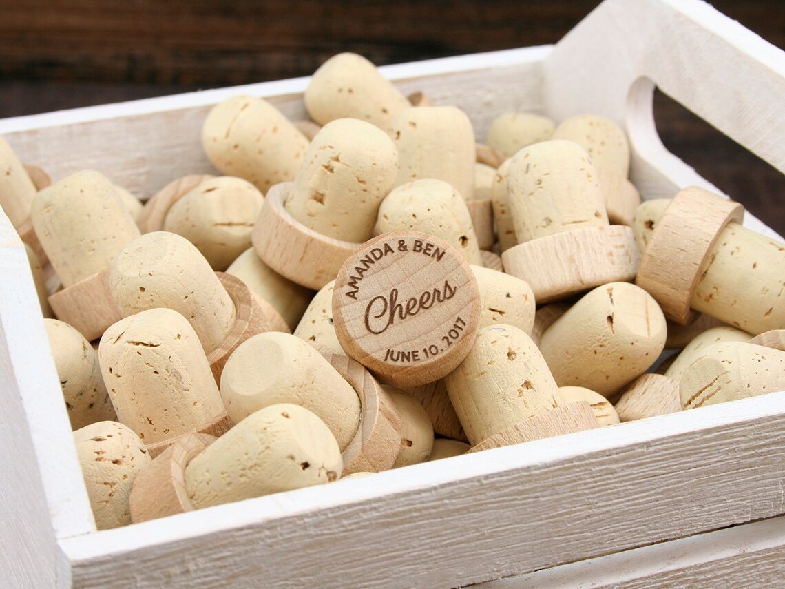 Personalized Wine Stoppers Bulk Cheers Wine Stopper Wedding Etsy