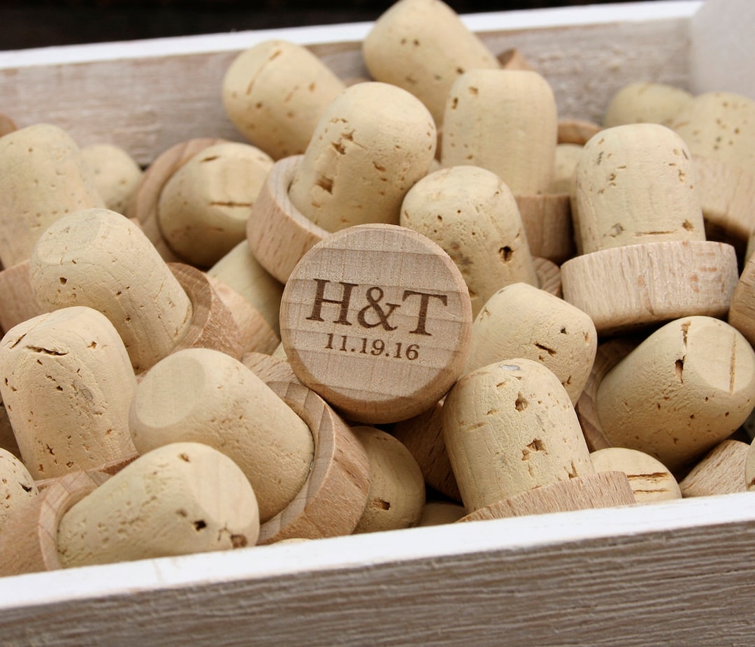 Personalized Wine Stoppers Bulk, Personalized Wedding Favors, Engraved Wine Stoppers, Customized