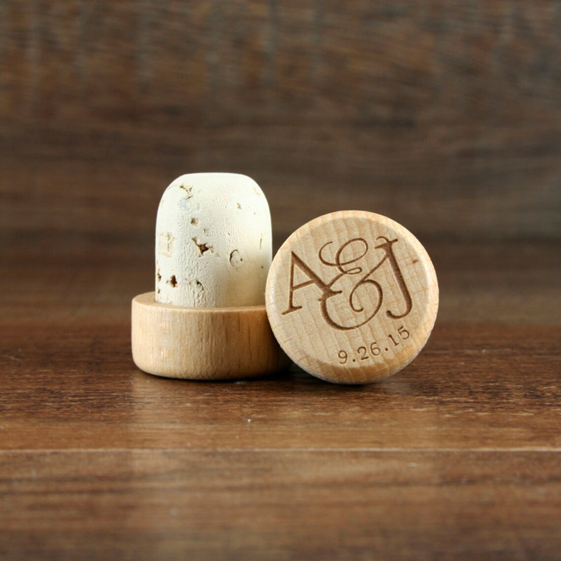 Bulk Wine Stopper Wedding Favor Personalized Wood Wine Cork Etsy