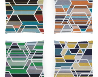 Sarah Morris Agency Maharam Pillow Cover - Designer Textile - 15" x 15", 17" x 17" - Made to Order by UPSTYLE