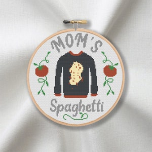 Moeder&#39;s spaghetti kruissteekpatroon - Eminem, trui
