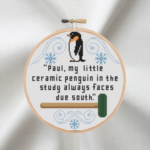 Penguin Faces South - Cross Stitch Pattern - Stephen King Misery Annie Wilkes