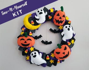 Kit - Halloween Wreath - DIY Felt