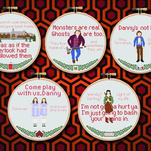 The Shining Set von 5 Kreuzstichmustern