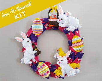 Kit - Easter Wreath - DIY Felt