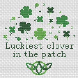 Set of 5 St. Patrick's Day Cross Stitch Patterns Funny, Cute, Puns, Clever image 3