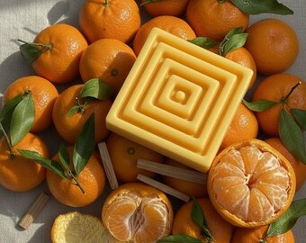 Mandarin & Sandalwood | Handmade Natural Soap | Citrus Woodsy Scent | Small Batch Artisan Soap Gift
