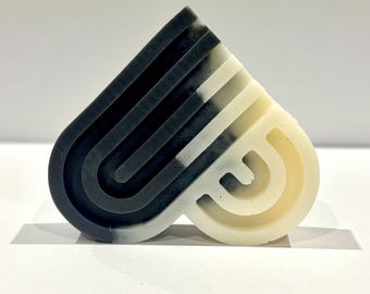 Handmade Activated Charcoal Goat Milk Soap Bar, Artisan Skincare