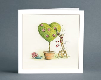 Just for You - Mulberry Mouse and Friends - Greeting Card - Birthday Card - Greeting Card - Blank Card - Valentines Card - Anniversary Card