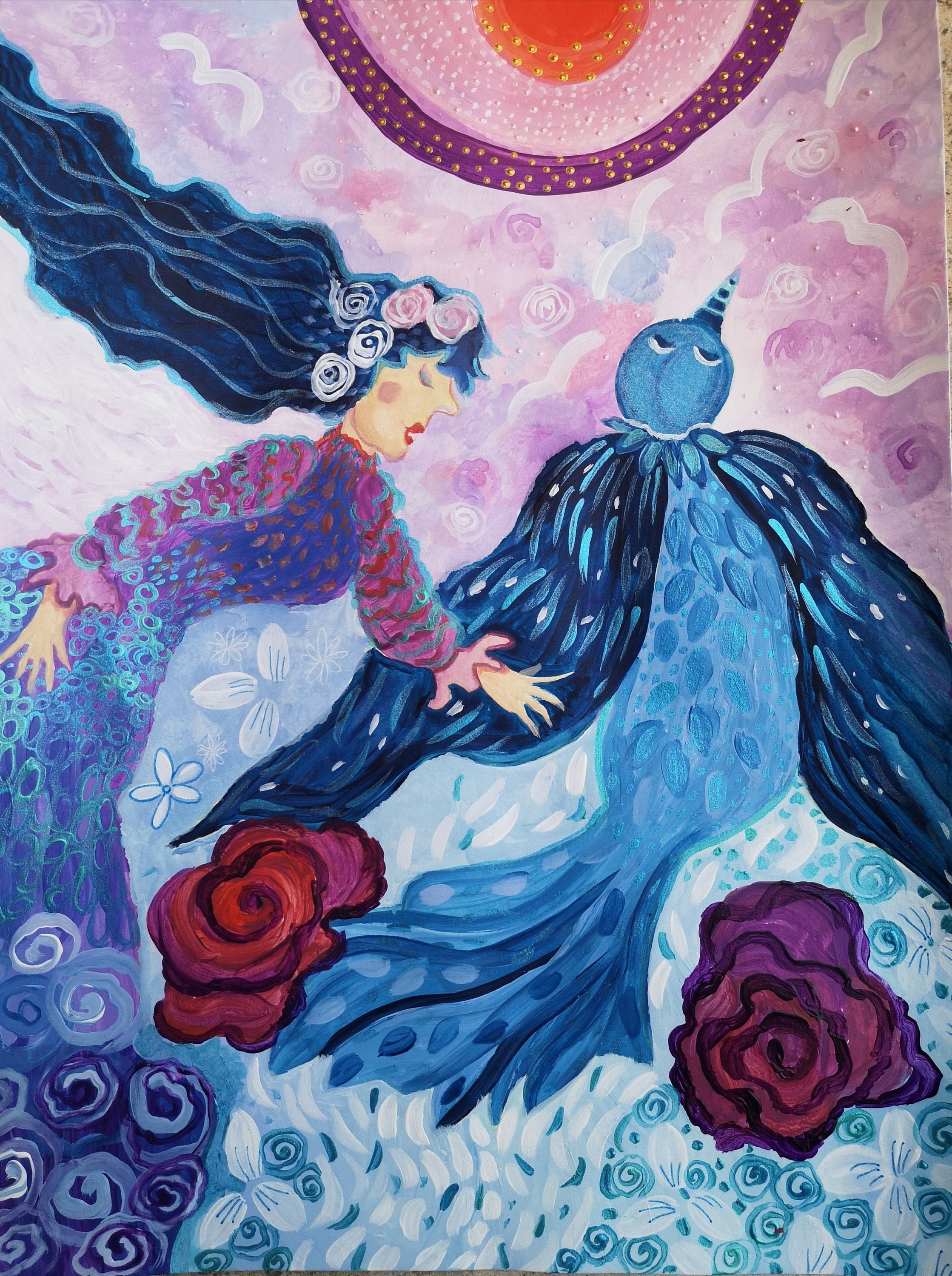 Ne Pars Pas Inspiration Chagall, Départ, Chagrin, Retenir Le Bonheur, Magie, Instant, Rêve, Onirique