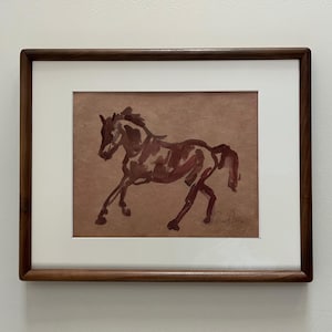 馬の水彩画 1 アートプリント、壁アート、室内装飾
