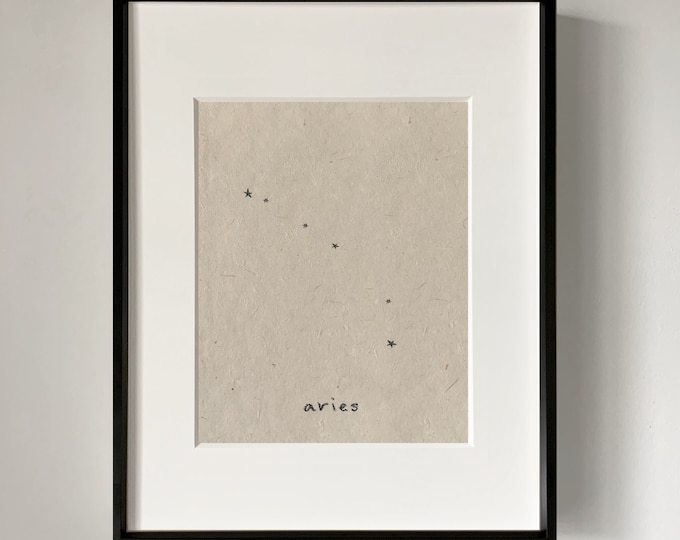 ARIES CONSTELLATION art print, zodiac art