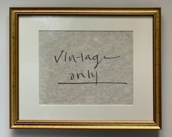 VINTAGE ONLY art print