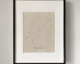 SCORPIO CONSTELLATION art print