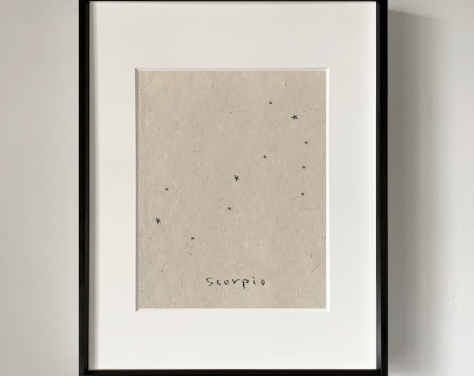 SCORPIO CONSTELLATION art print, wall art, home decor, zodiac art