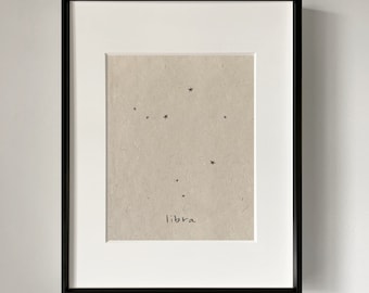 LIBRA CONSTELLATION art print