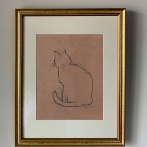 CAT SKETCH 1 stampa artistica, arte murale, arredamento per la casa, schizzo di gatto