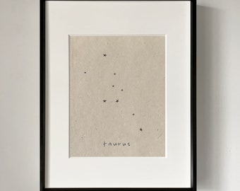 TAURUS CONSTELLATION art print