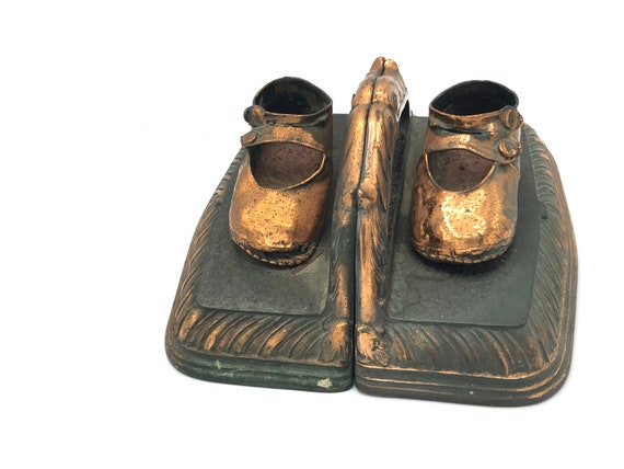 brass baby shoes