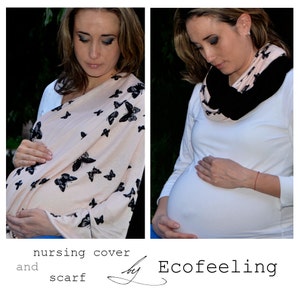 Jersey Knit Nursing Cover Scarf: Lightweight Breastfeeding Shawl