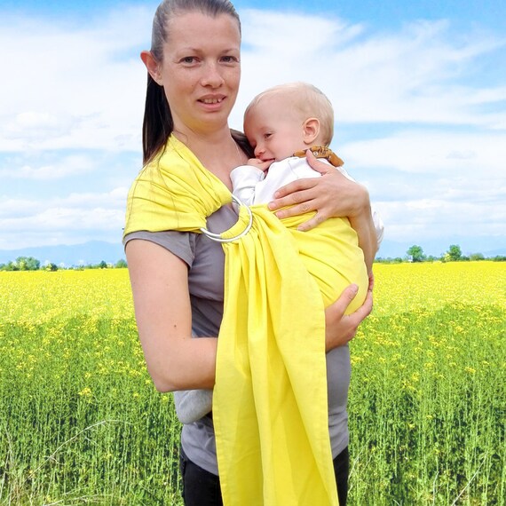 yellow baby wrap