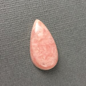 26 x 14 mm natural pink stone Rhodochrosite cabochon teardrop gemstone supply