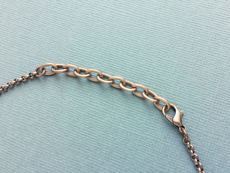 antiqued copper wire wrapped labradorite necklace with adjustable chain wire work statement jewelry blue flash Large labradorite pendant