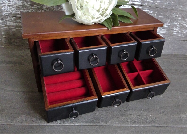 Small Apothecary Cabinet Vintage Trinket Jewelry Armoire Rustic Farm Kitchen Bedroom Bathroom Storage Wood Jewelry Box Gift For Her Him