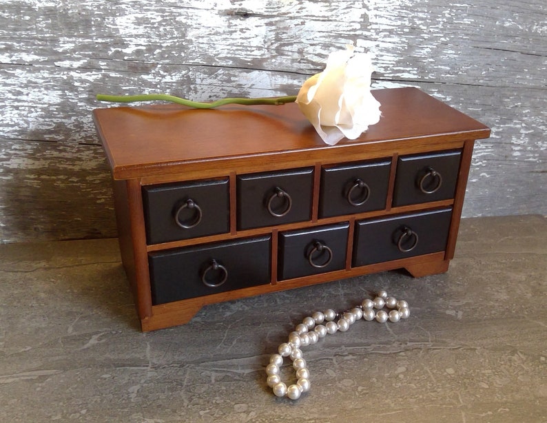 Small Apothecary Cabinet Vintage Trinket Jewelry Armoire Rustic Farm Kitchen Bedroom Bathroom Storage Wood Jewelry Box Gift For Her Him