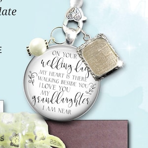 Colgante con foto para el ramo de la novia / Regalo de boda en recuerdo de los abuelos / Marco colgante de recuerdo / Regalo de mamá o abuela / Servicio de fotos en 1 día