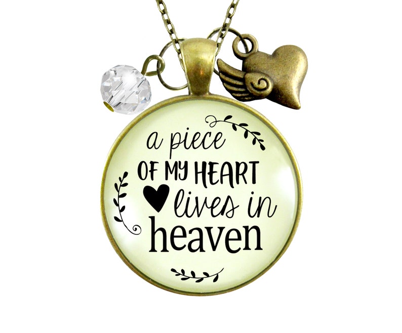 Memorial Necklace Keychain A Piece of My Heart Lives in Etsy