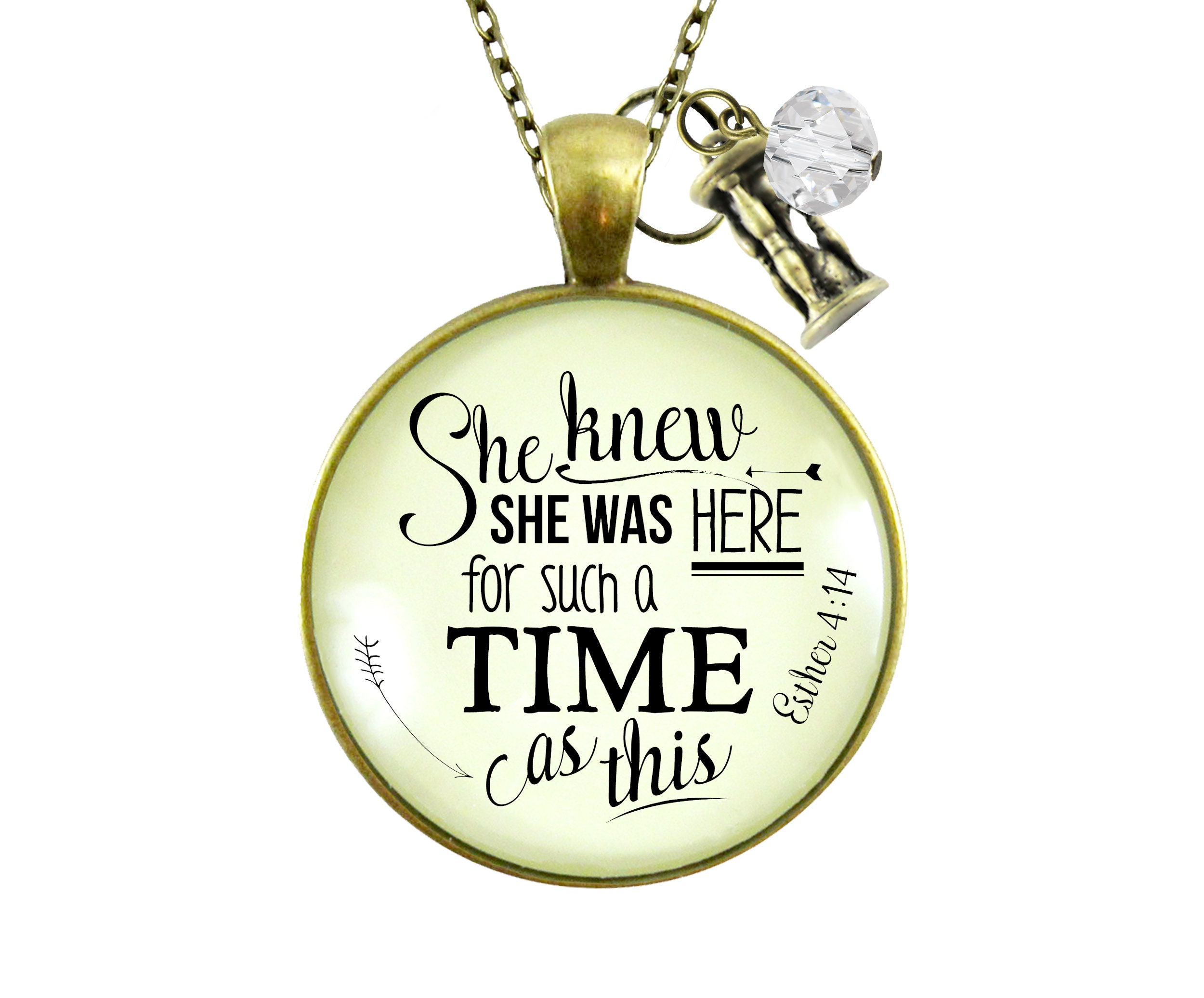 Faith Necklace Keychain She Knew She 