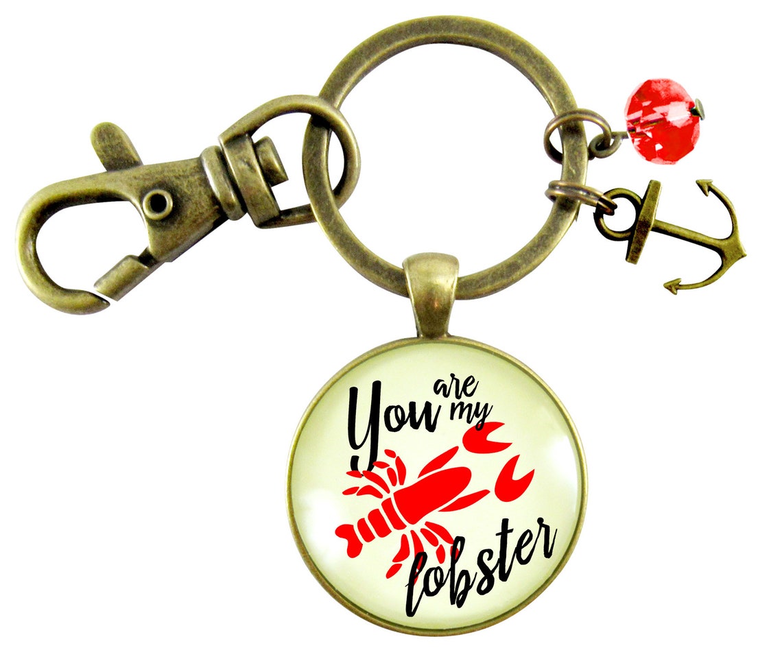 You Are My Lobster Keychain Necklace Gift for BFF Best Etsy