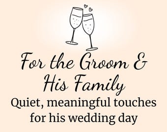 To My Son on His Wedding Day | Groom Handkerchief Gift from Mom | Keepsake Hankie + Sweet Love You Poem from Mother | Keychain and Envelope